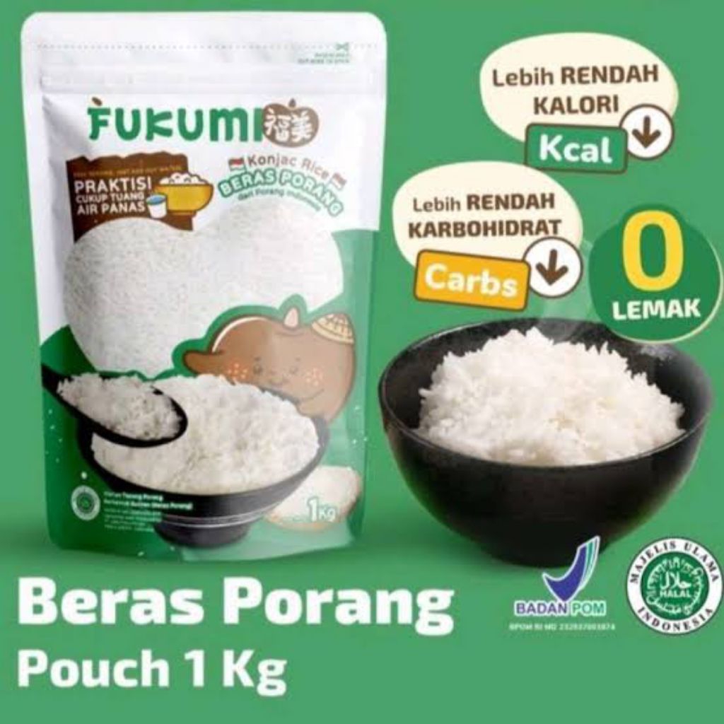 

FUKUMI BERAS PORANG 1kg POUCH