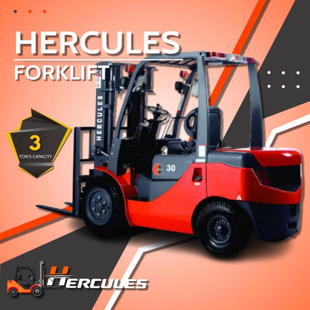 Forklift 3 Ton Hercules Mesin Mitsubishi Manual Diesel