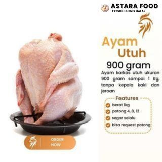 

Ayam Karkas Broiler Utuh 0,9 - 1kg astara food