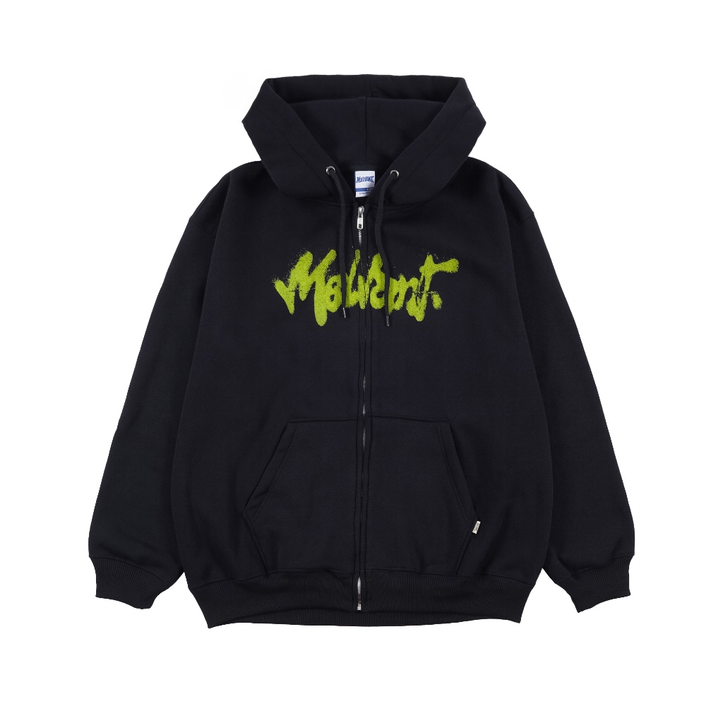 Melvant - MZH Otis Black Zipper Hoodie | Jaket Resleting Hitam Pria / Zipper Hoodie Bahan Fleece
