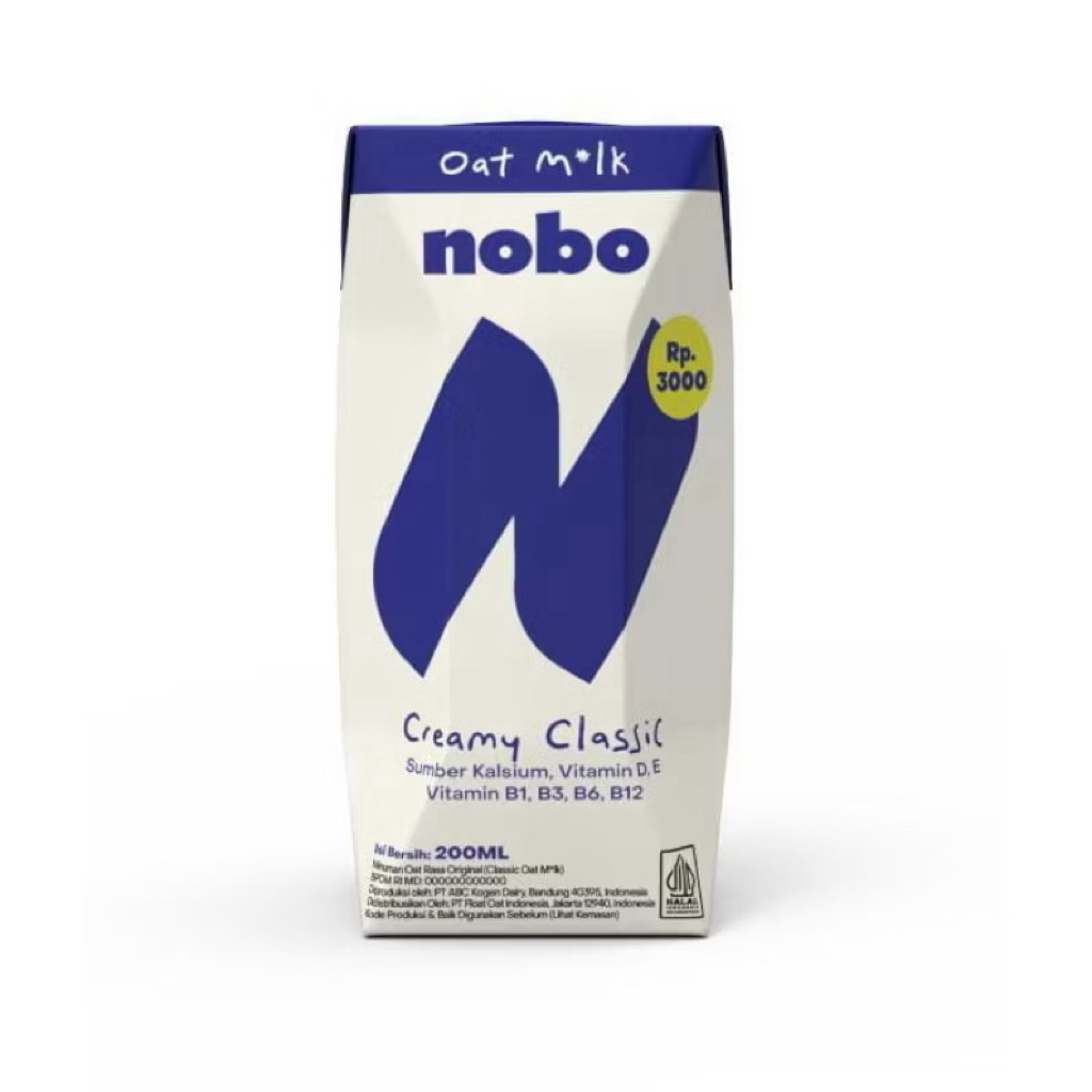 

Nobo Susu Oat milk Creamy Classic @200ml