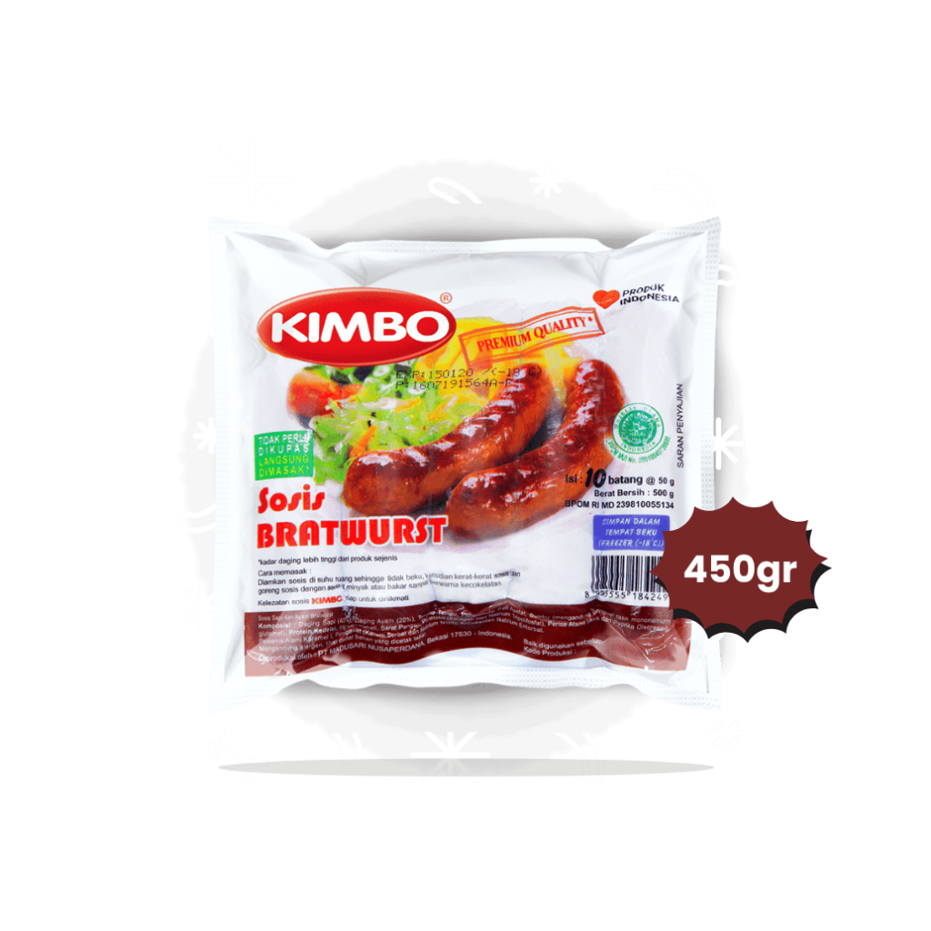 

KIMBO SOSIS MINI BRATWURST COCKTAIL 450GR | Frozen Food Sosis Mini KIMBO Bratwurst Coktail 450gr