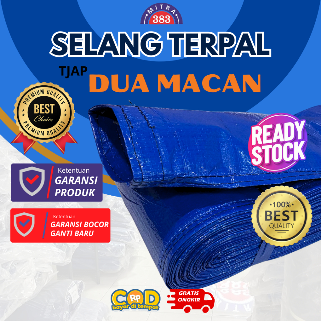 DUA MACAN - Selang Air Terpal Irigasi Sawah Alkon 2 dim/Inch 2,5 dim/Inch 3 dim/Inch 4 dim/Inch Dies