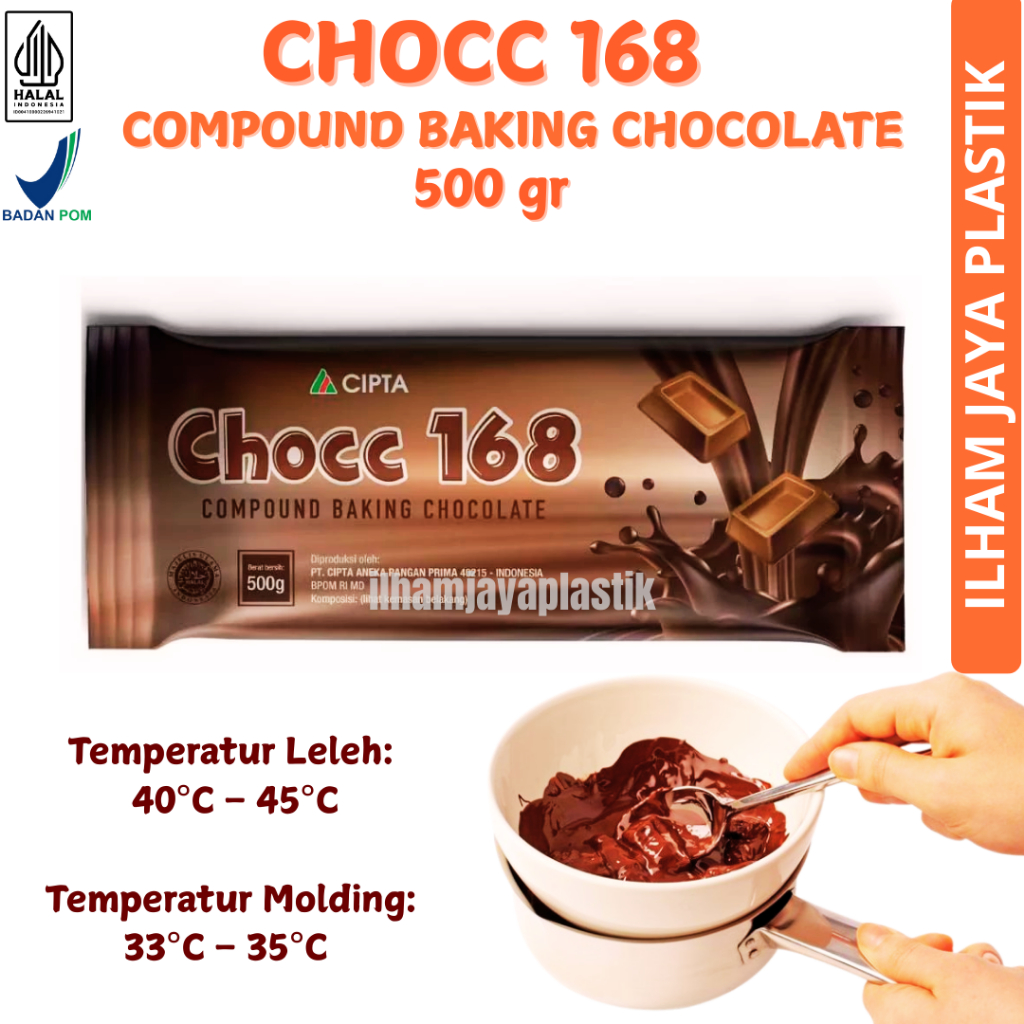

Coklat Batang Chocc 168 Cokelat Batang Kemasan 500 gr Cokelat Compound Baking