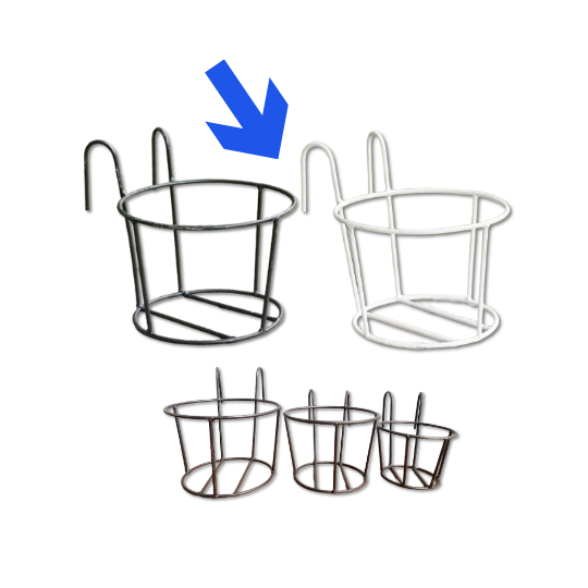 Rak Bunga Balkon Besi Minimalis Anti Karat / Rak Pot Tanaman Gantung Balkon Besi Pagar Minimalis Paj