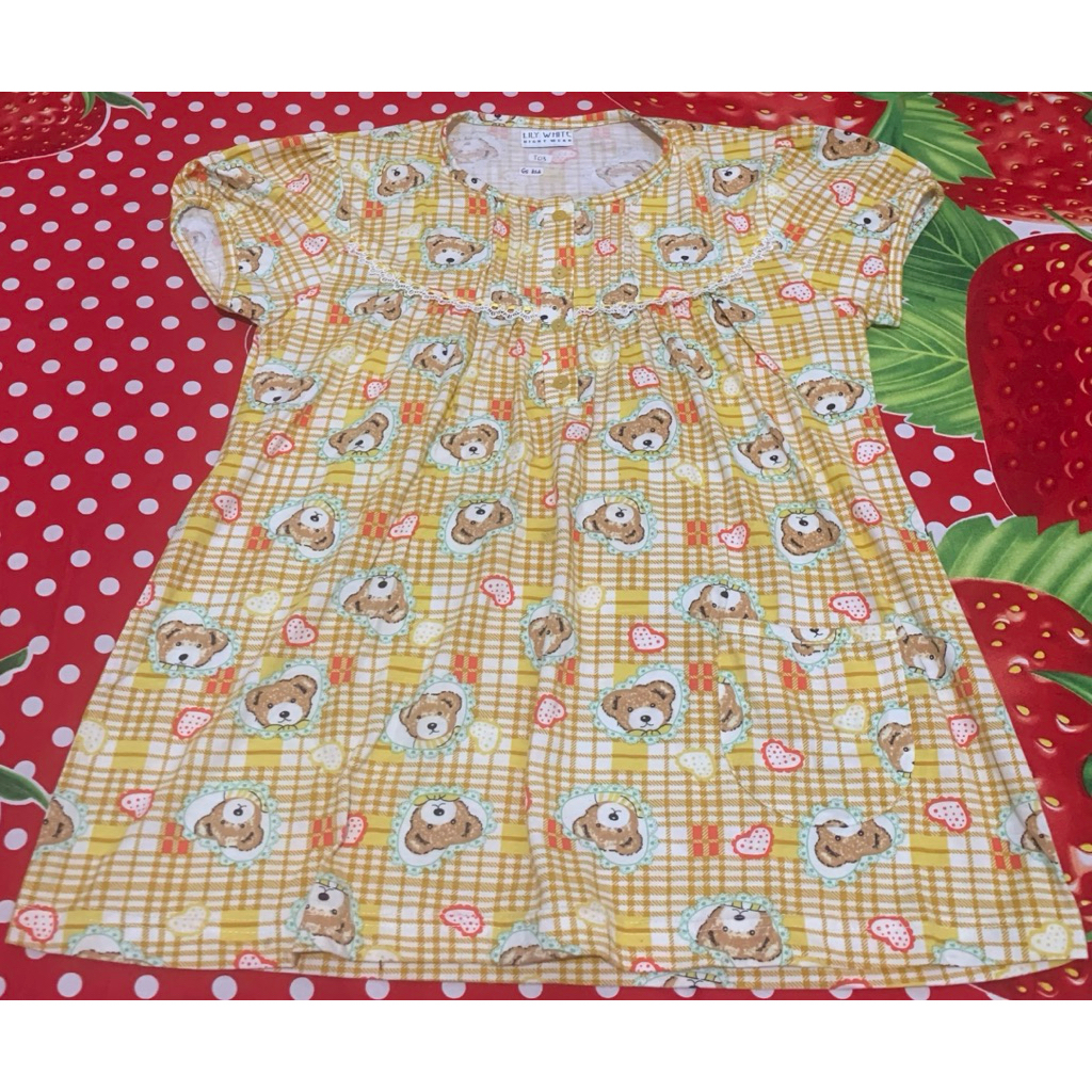 BAJU PIYAMA WANITA DEWASA BABYDOLL LILY WHITE NIGHT WEAR