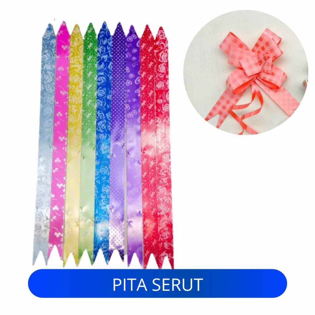 

Pita tarik | Pita serut panjang 48cm lebar 30mm Random (10pcs)