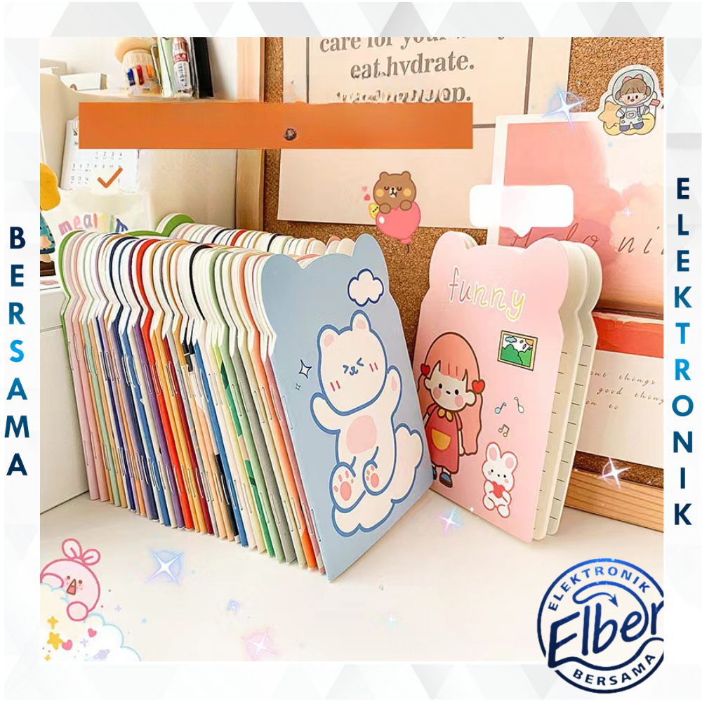 

ELBER HL0616 Buku Tulis Mini Lucu Bentuk Telinga / Buku Tulis Mini Notebook / Buku Tulis Memo Kecil Karton / Buku Catatan Cartoon Mini Book Lucu Anak Sekolah Import Y1749