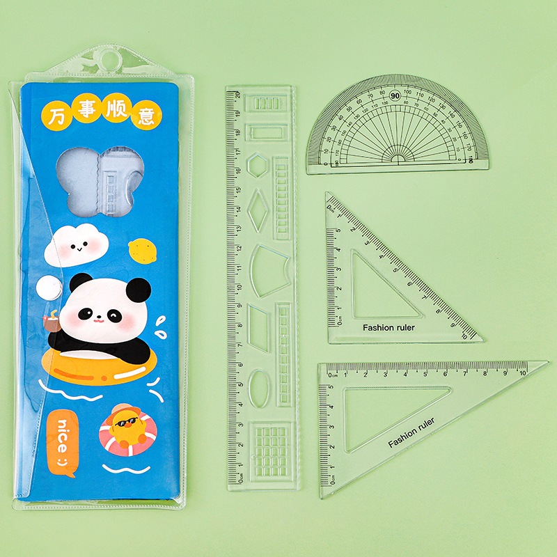 

ATM.Medan Set Penggaris Pouch Motif Lucu Beragam(4pcs)