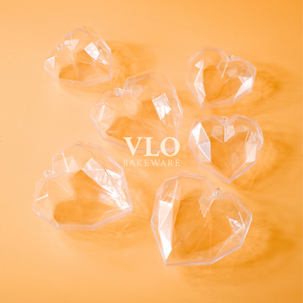 

[1 SET ISI 10 PCS] Bola akrilik love hati transparan bening | dekorasi bola akrilik wedding sangjit valentine