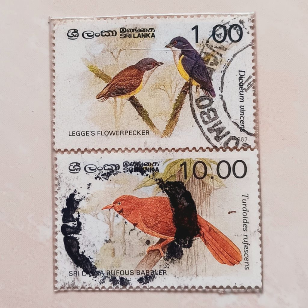 

(AG) Perangko Sri Lanka 1987 & 1990 Birds 1987 Set 2 pcs Used