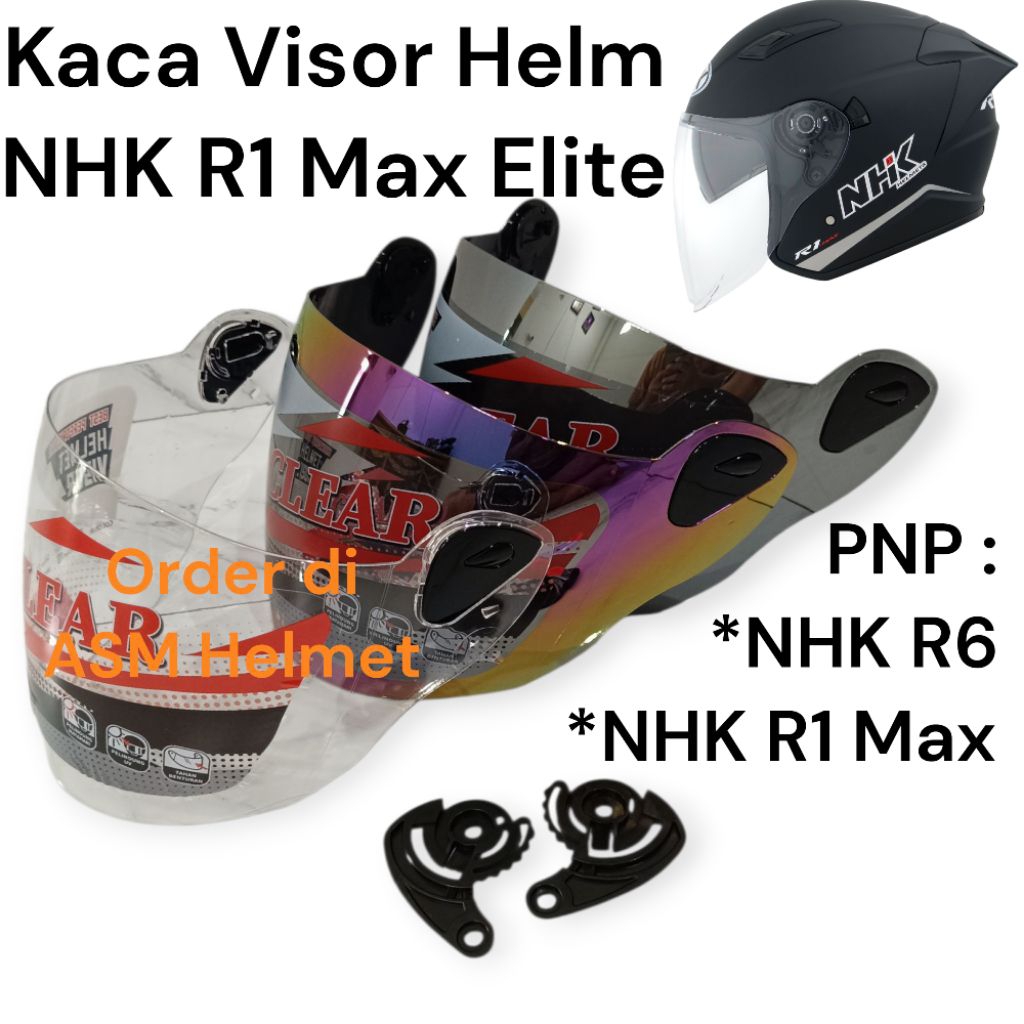 Kaca Visor Helm NHK R1 Max Elite Kaca Helm NHK R1 Max Free Rachet PNP NHK R6
