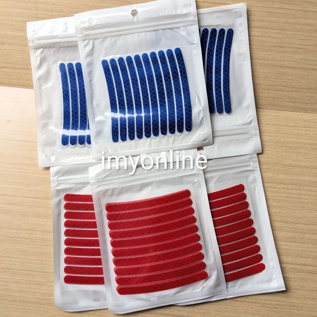 Stiker Reflektif Velg Ban Roda Sepeda Motor Mobil