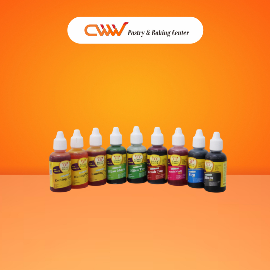 

Koepoe Koepoe Pewarna Makanan Cair 30ml Merah Kuning Hijau Biru Hitam Liquid Food Colouring Bahan Kue