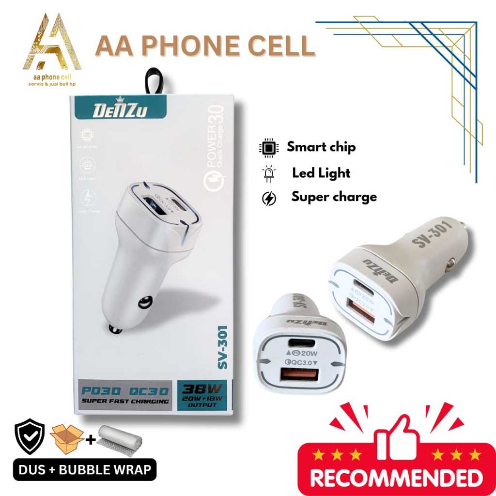DENZU CAR CHARGER | CHARGER MOBIL SUPER FAST CHARGING