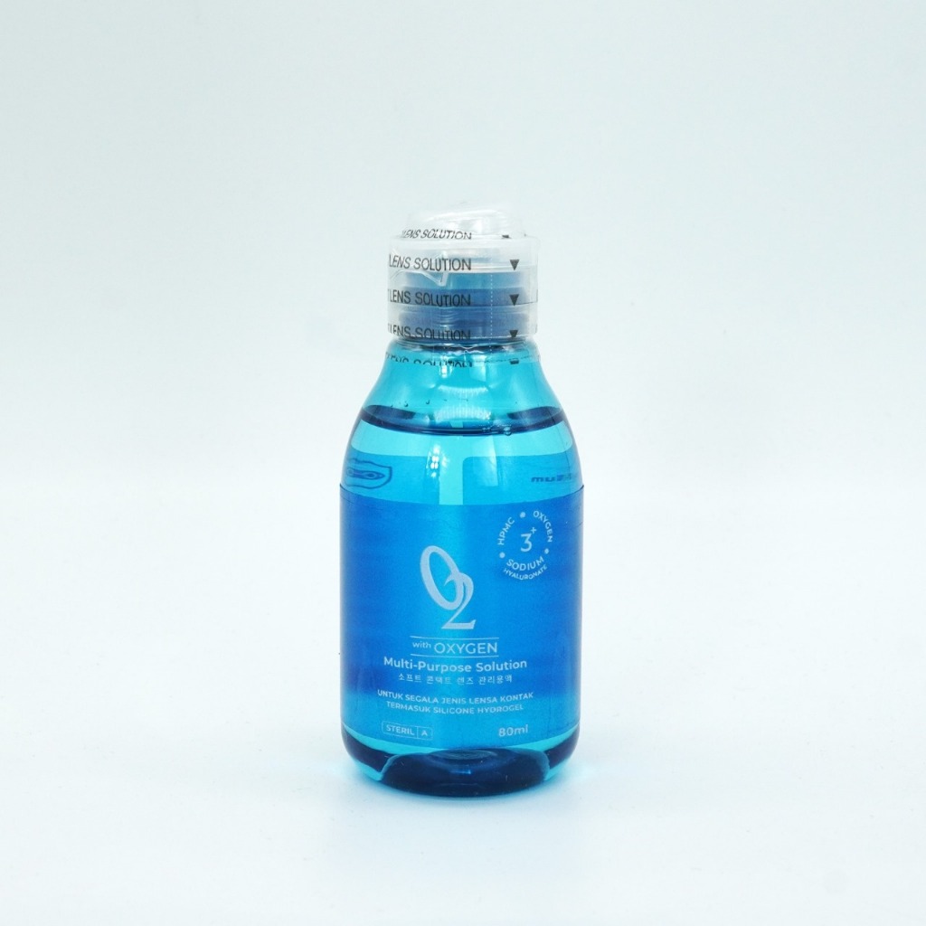 O2 80ml Cairan Pembersih Softlens With Oxygen Made In Korea Expired Mei 2030