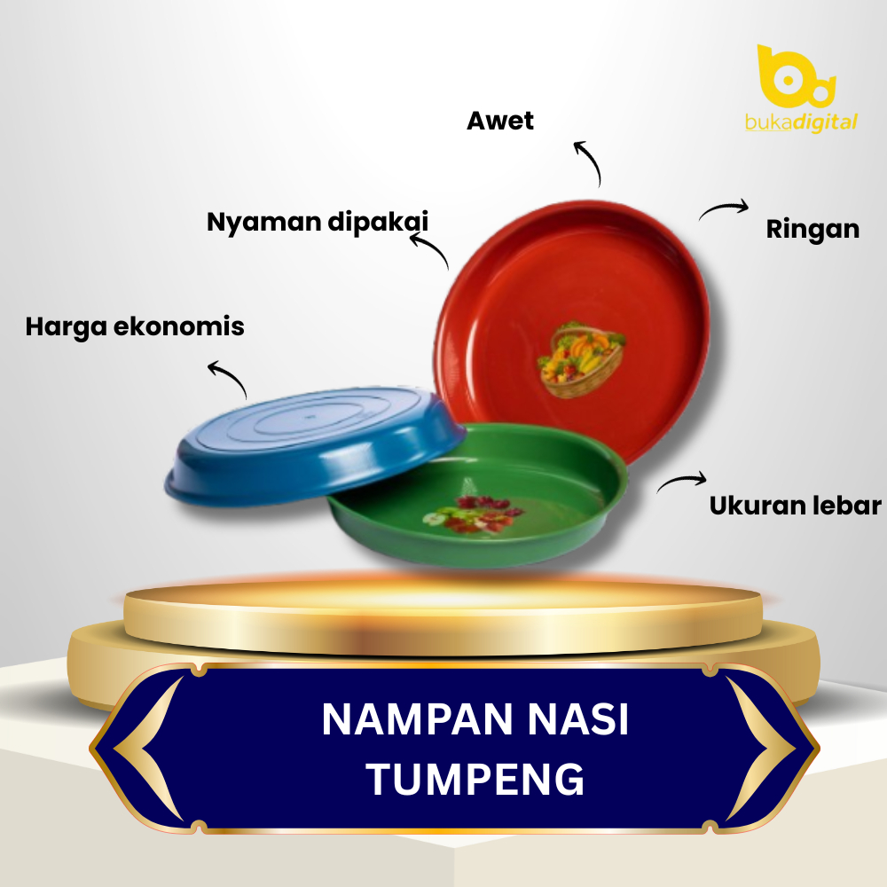 Promo Gajian Sale | Barang Plastik Palembang | Murah Meriah | Nampan Nasi Tumpeng (Lusinan)