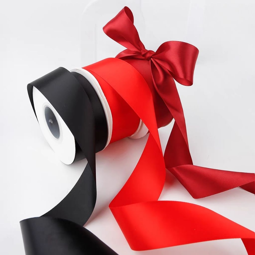 

1 Roll Pita Satin 4cm Untuk Buket Bunga Pita Satin Warna