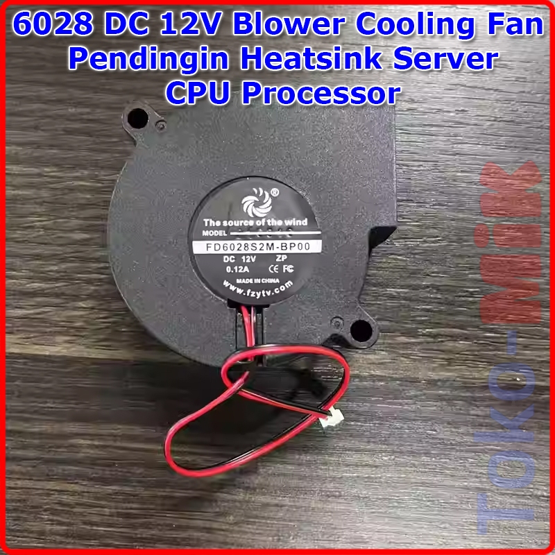 6028 12V 6V 24V DC Blower Kipas Pendingin Keong Brushless Cooling Fan