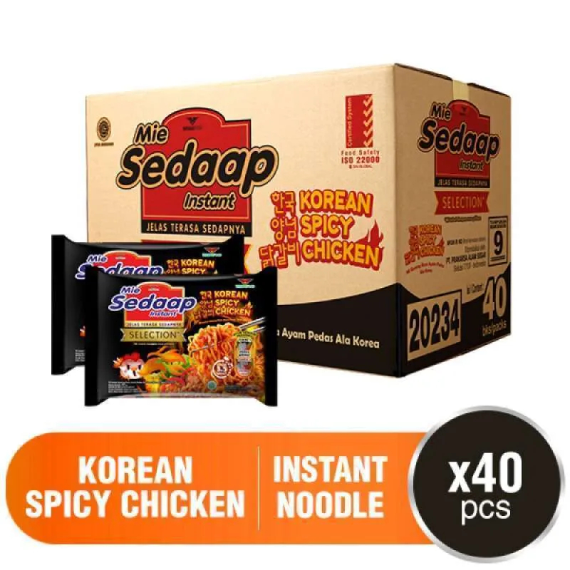 

SEDAAP MIE INSTAN KOREAN SPICY CHICKEN 1 DUS 40 PCS