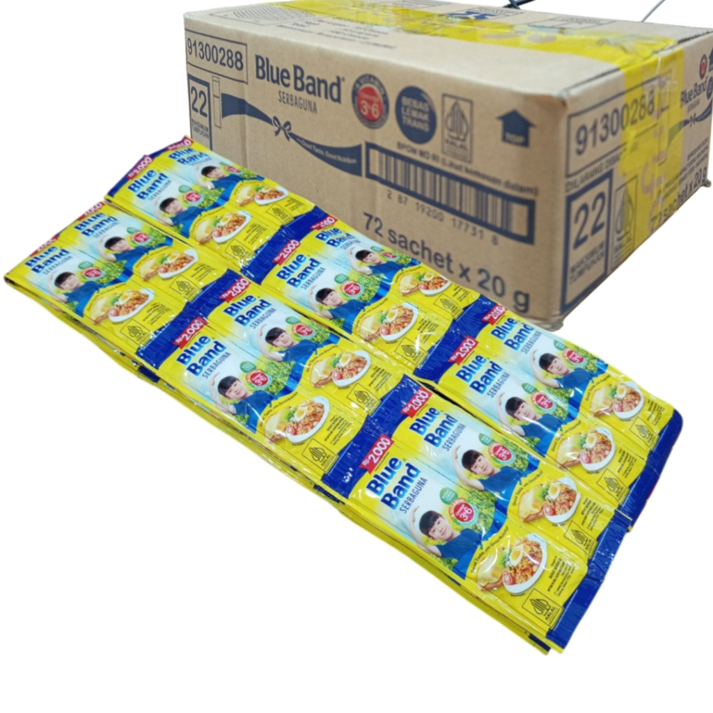 

Blue Band Serbaguna 20g 2000an Butter 1 Dus (72Sachet)