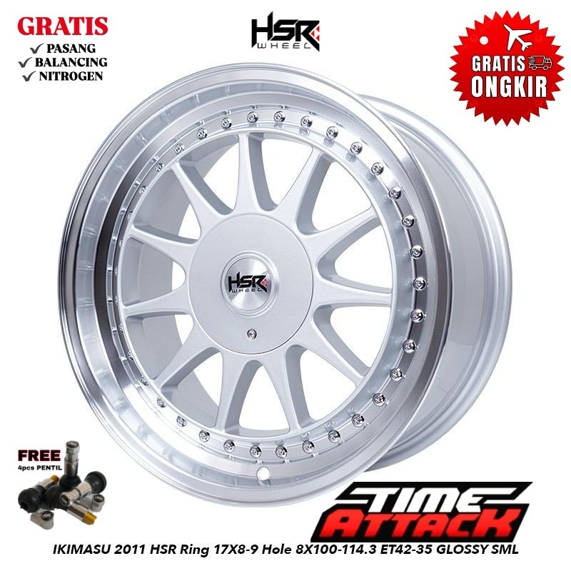 Velg Mobil Kijang Lgx R17 HSR WHEEL Tipe IKIMASU Ring 17 - TIME ATTACK BOGOR