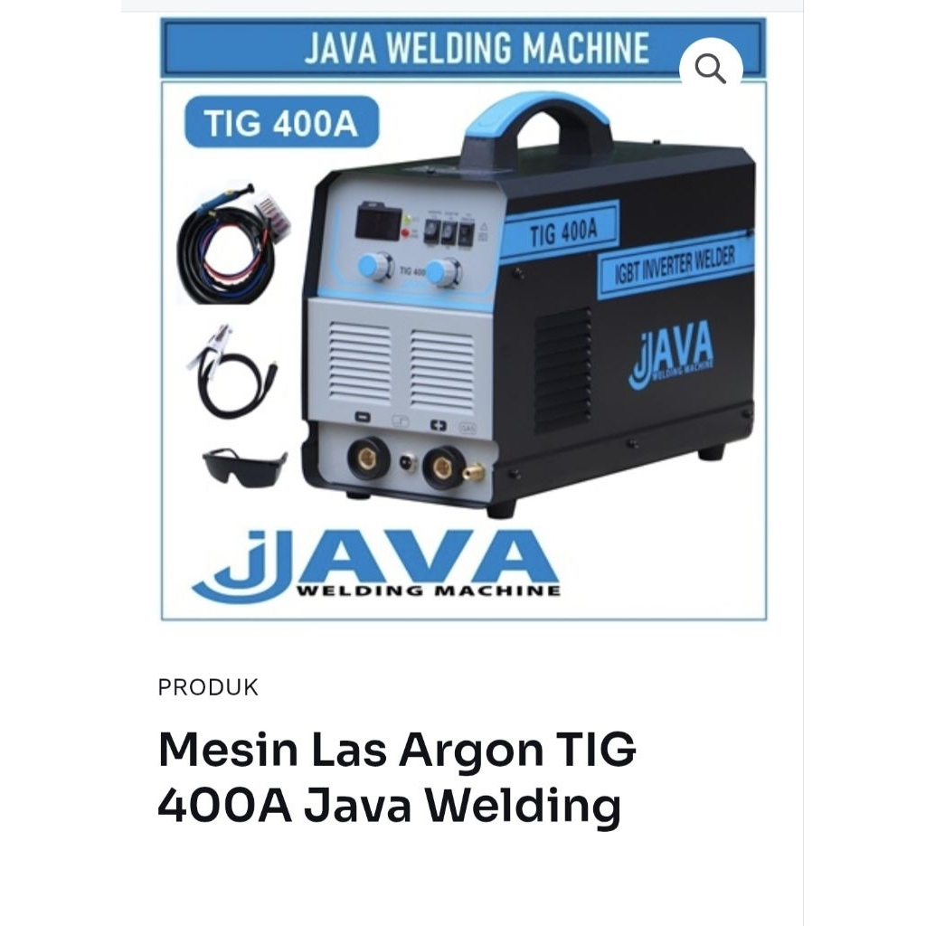 MESIN LAS ARGON TIG 400A JAVA WELDING