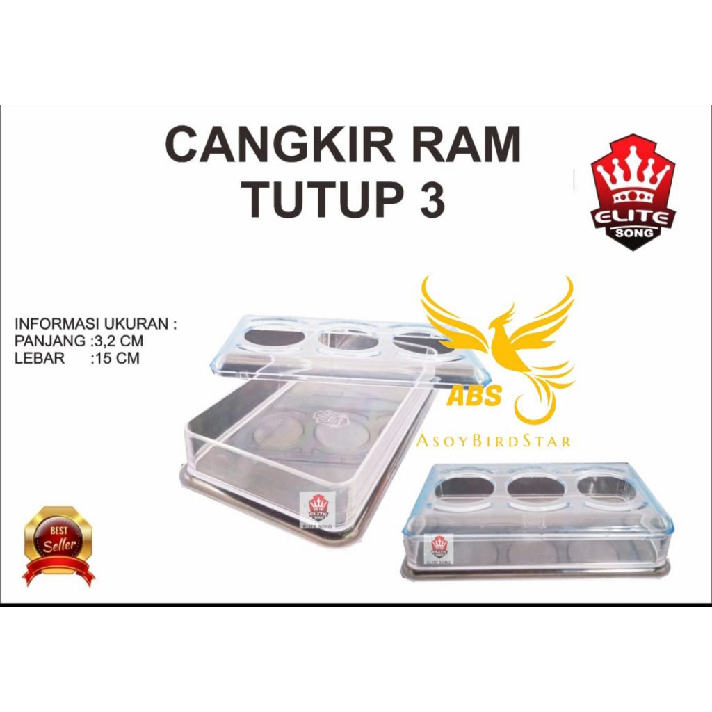 cepuk ram lobang 3 tempat pakan burung