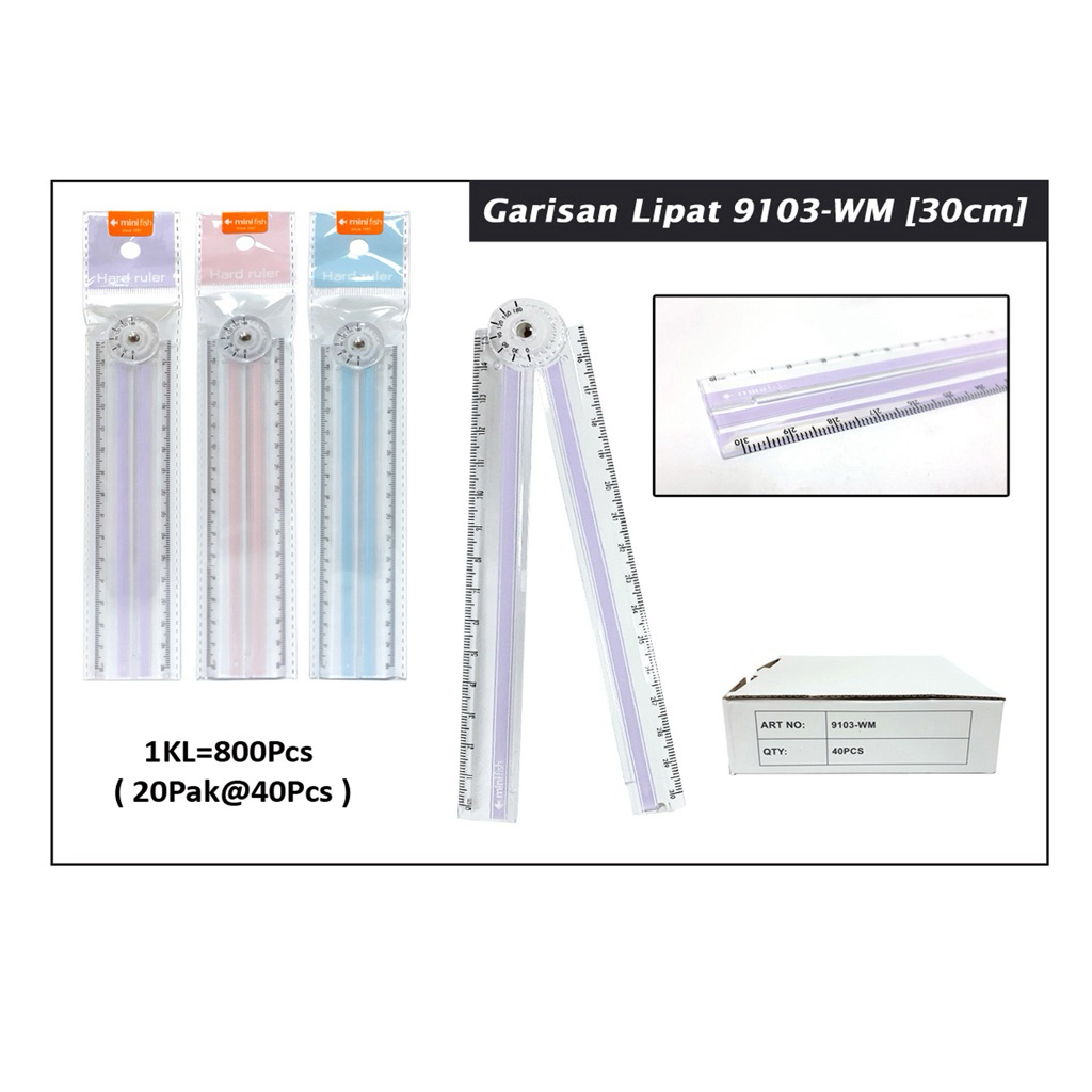 

Garisan Plastik Lipat 9103