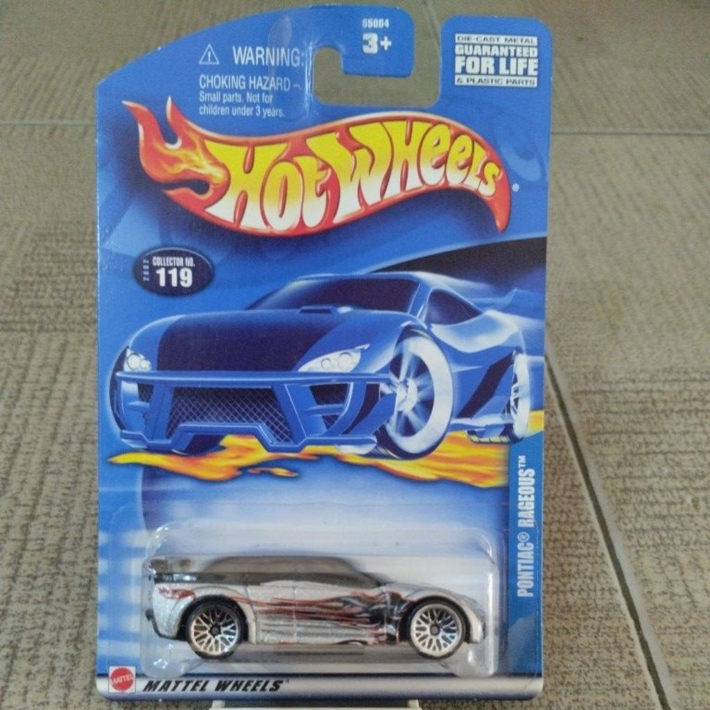 HOT WHEELS PONTIAC RAGEOUS BLUE CARD (166)