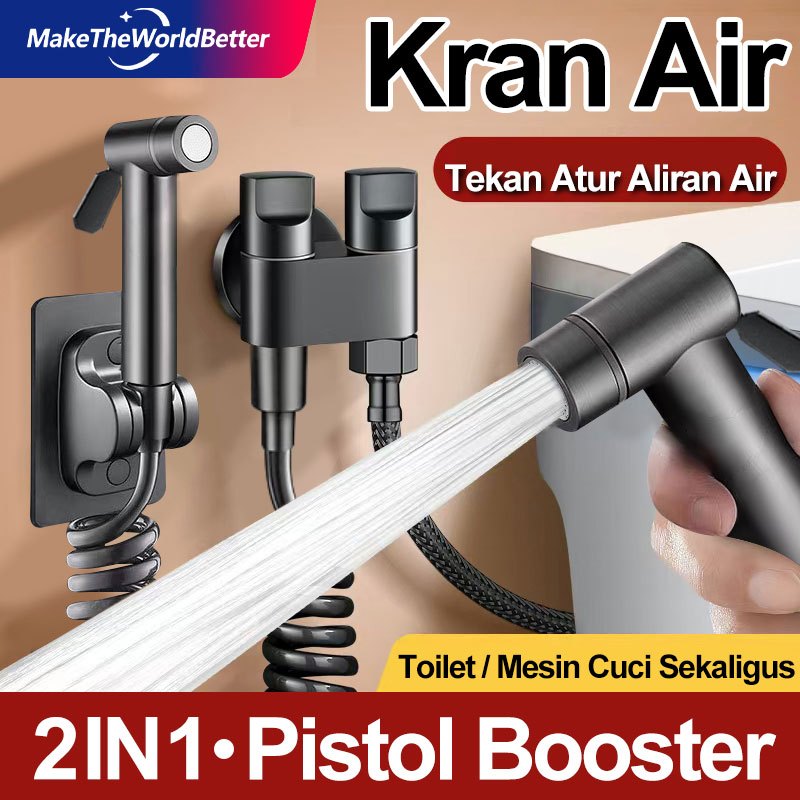 100% Kuningan 1 Set Jet Shower Closet Jet Shower Kamar Mandi Kran Jet Shower Closet Shower Jet Close