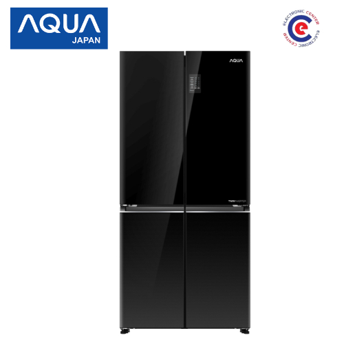 AQUA Kulkas Side by Side 4 Pintu AQR-TTD546RBG(BK) 469L Kulkas Multidoor Inverter