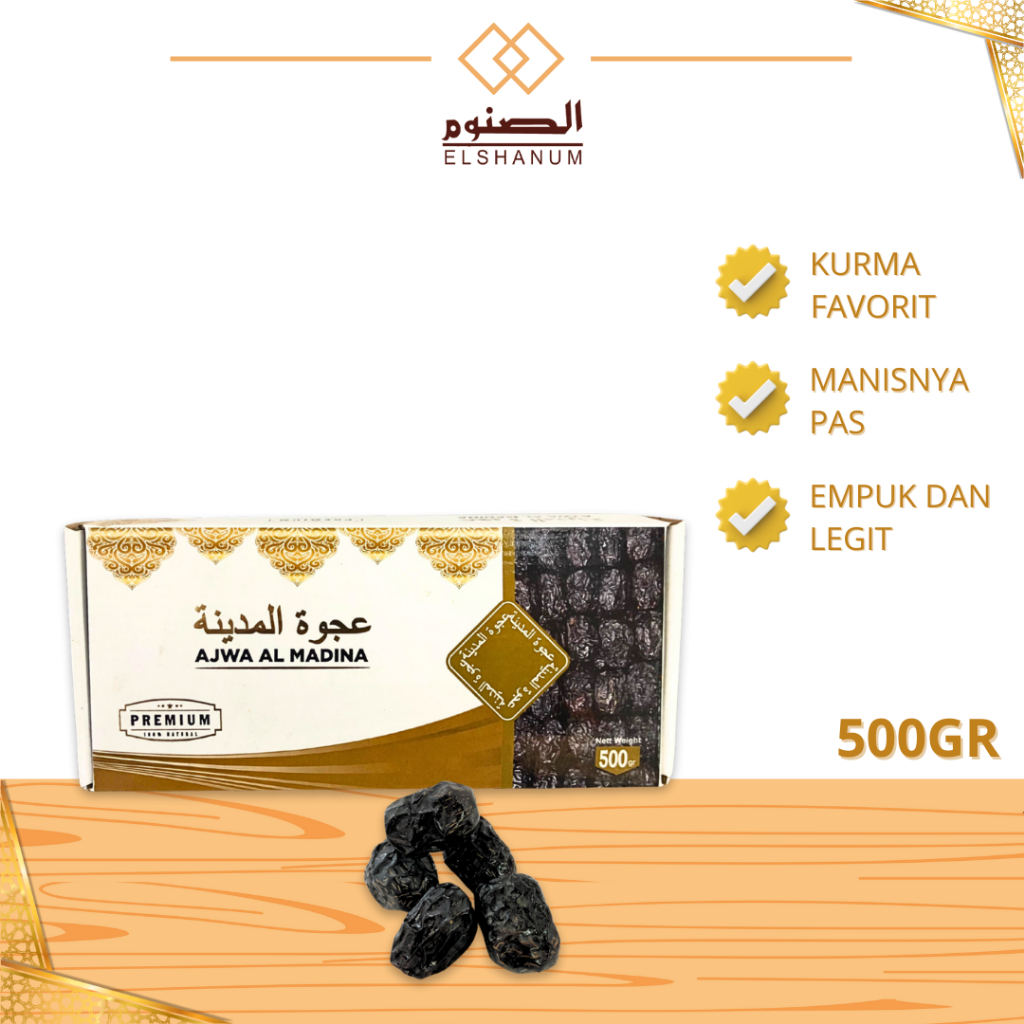 

Kurma Ajwa Grade B 500gr, Empuka Lemnut Dan Manis Nya Pas, Oleh-Oleh Haji Dan Umroh, Shabani Store