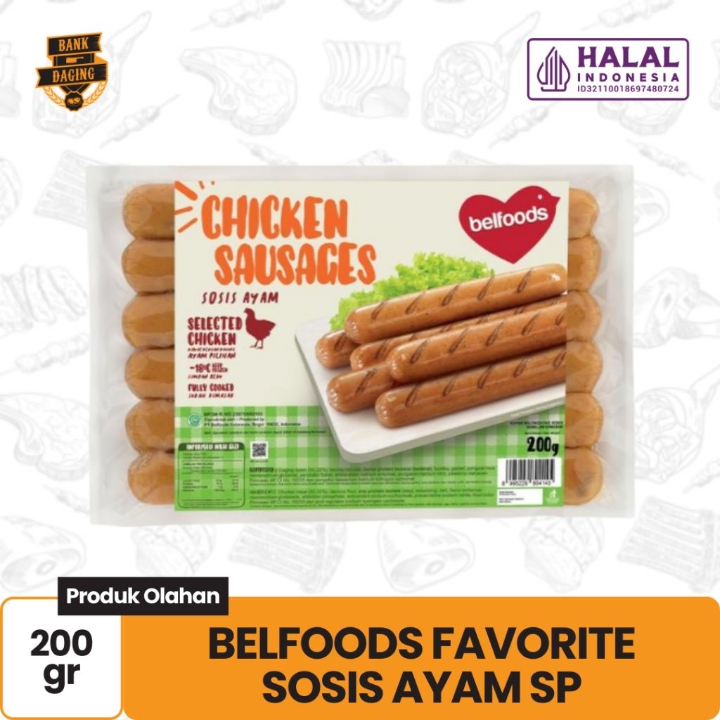 

BELFOODS FAVOURITE SOSIS AYAM SP 200GR BANKDAGING