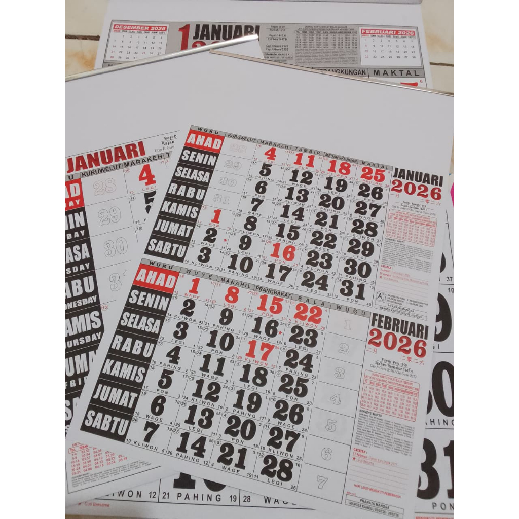

Kalender Tahun 2026 Terlaris - Kalender Baru & Terbaru untuk Penggunaan Tahun 2026