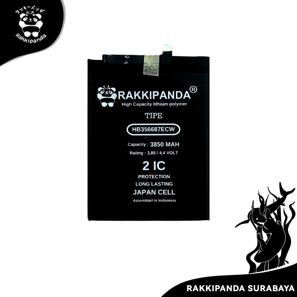 Baterai Rakkipanda HB356687ECW Nova Plus/Nova 2 Plus/Nova 2I/Nova 3I/Honor 7X/Mate 10 Lite/G10/P30 L