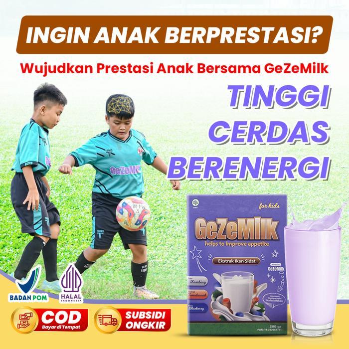 

Susu Anak GeZeMilk - Membantu meningkatkan Kecerdasan, Tingkatkan Fungsi mata dan Nafsu Makan Anak ekstrak ikan sidat temulawak blubery
