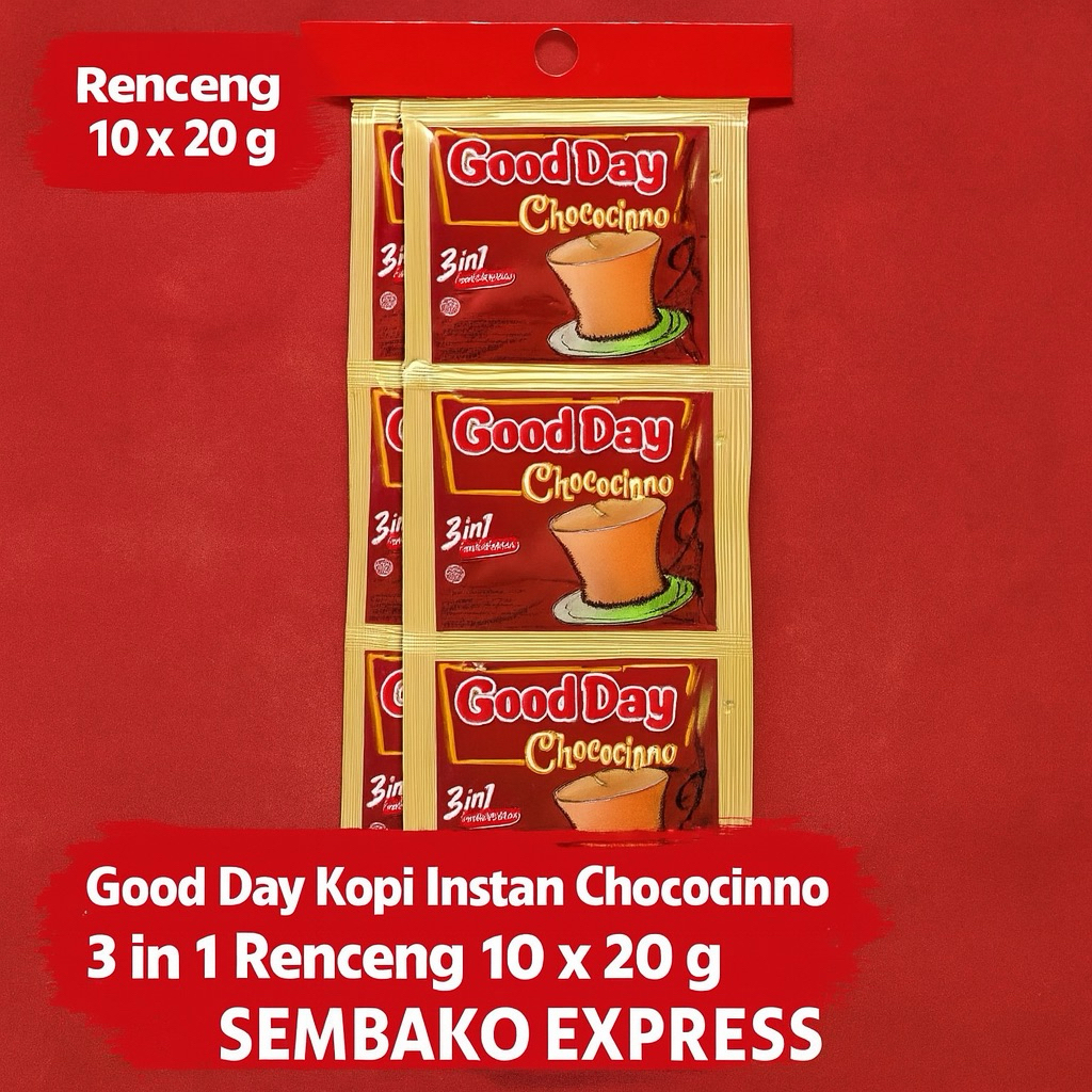 

Good Day Kopi Instan 3 in 1 Chococinno Renceng 10 x 20g