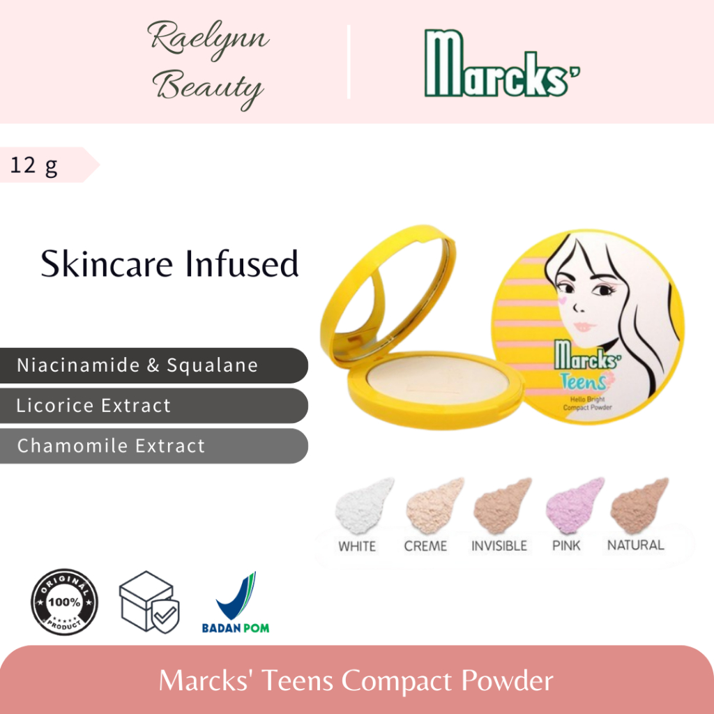 Marcks' Teens Compact Powder 12 gr | Compact Powder