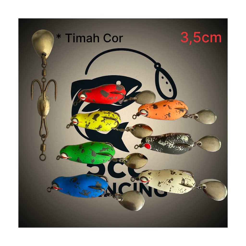 Soft Frog / Umpan Ikan Gabus / Umpan Casting 3,5cm