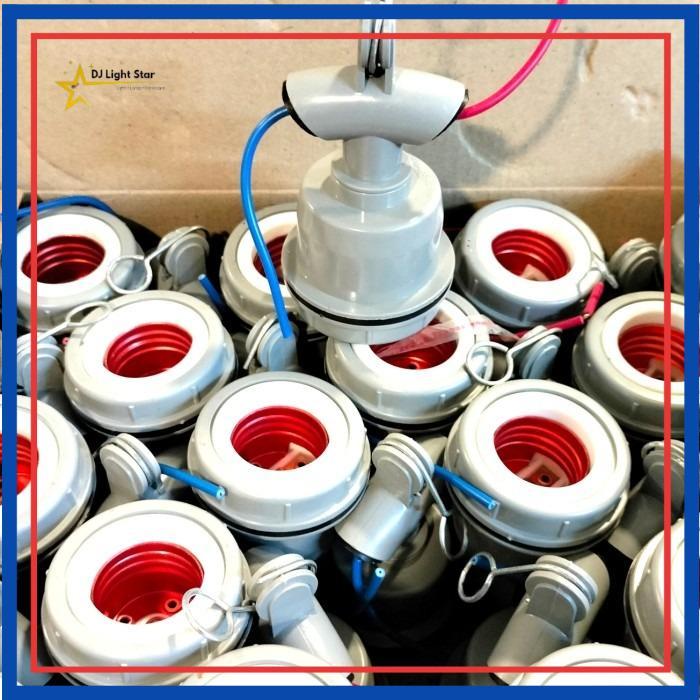 Fitting Lampu Gantung WD E27 Plastik / Fitting Gantung Outdoor Jalan