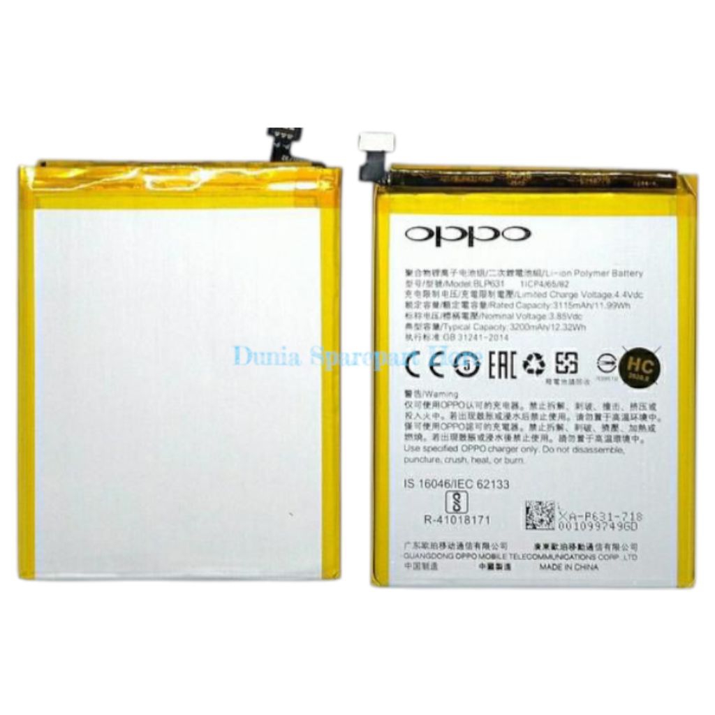 Baterai Oppo A12 BLP631