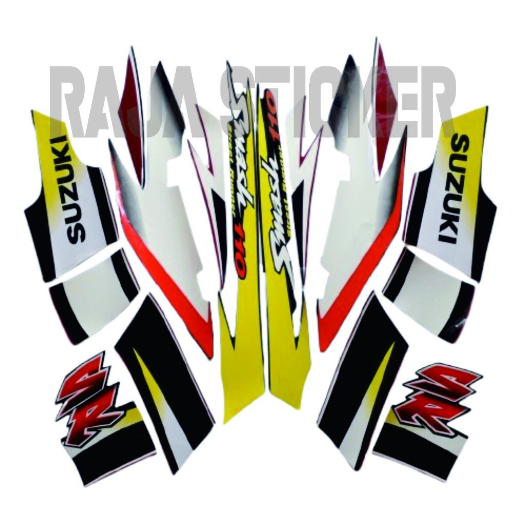 STICKER STRIPPING LIST BODY STANDART SUZUKI SMASH 110R 2005