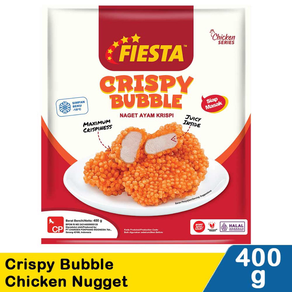 

Fiesta Crispy Bubble Chicken Nugget 400Gr