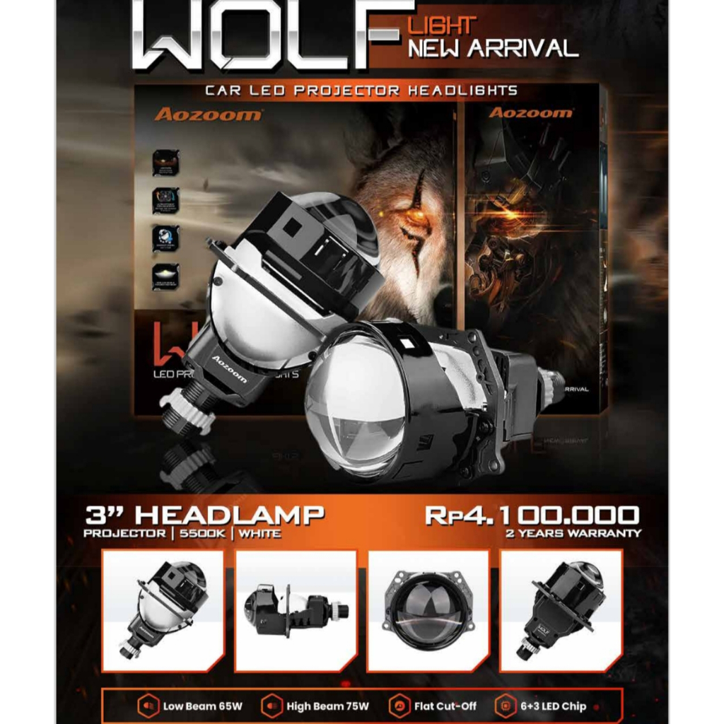 Aozoom WOLF Biled Projector 3inch / Headlamp Projector