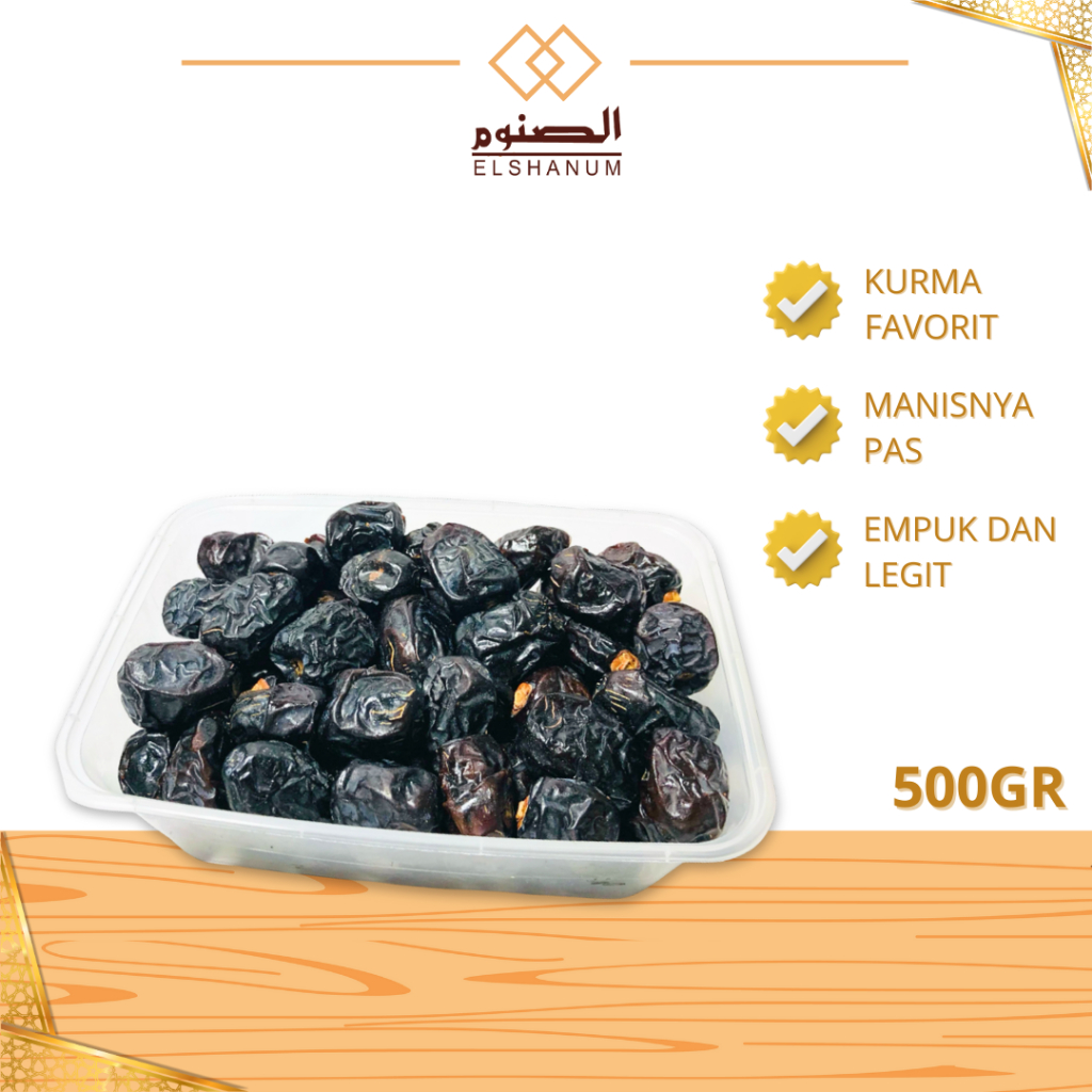 

Kurma Ajwa Grade B 500gr / Kurma Ajwa 500 Gram Asli 100% Original / Shabani.Store / Elshanum Grup