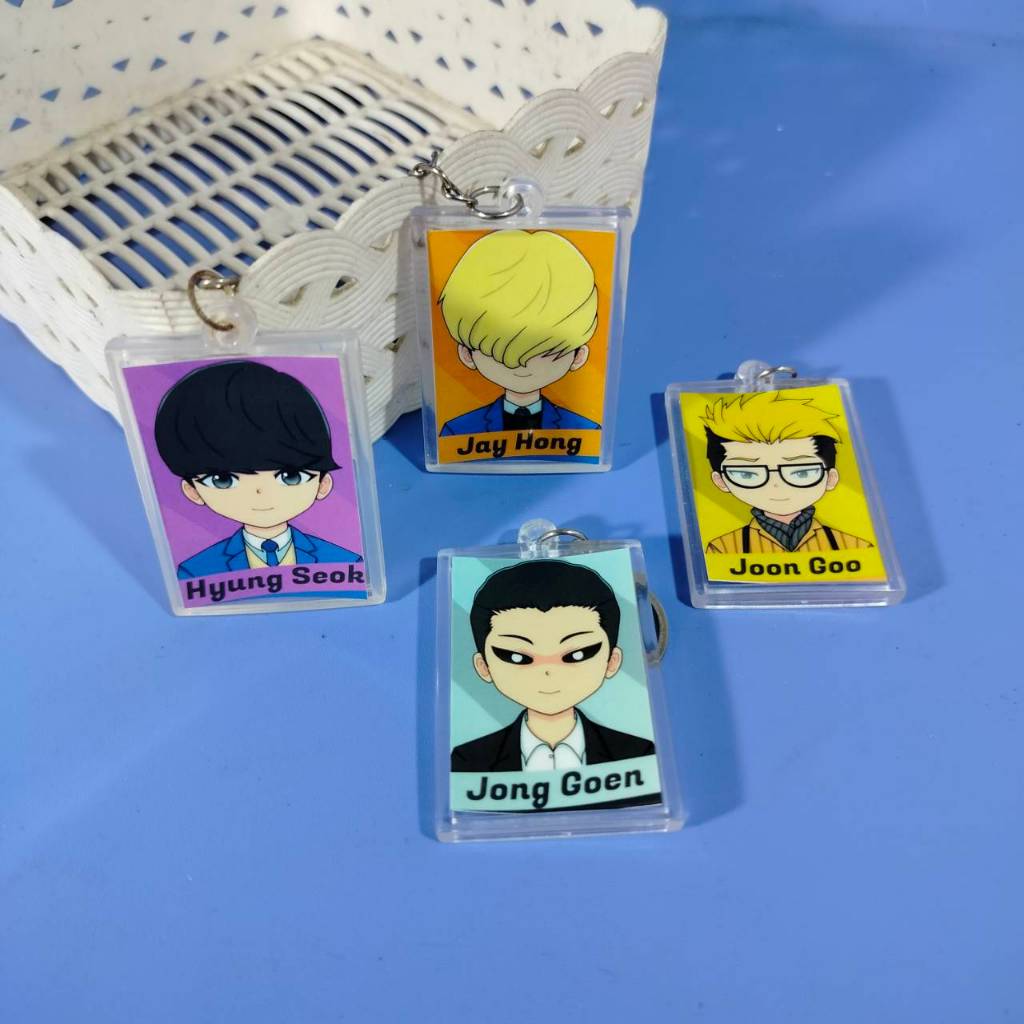 Gantungan Kunci Kotak Karakter Manhwa Lookism - Keychain Character Jonggun Jong Goen Anime