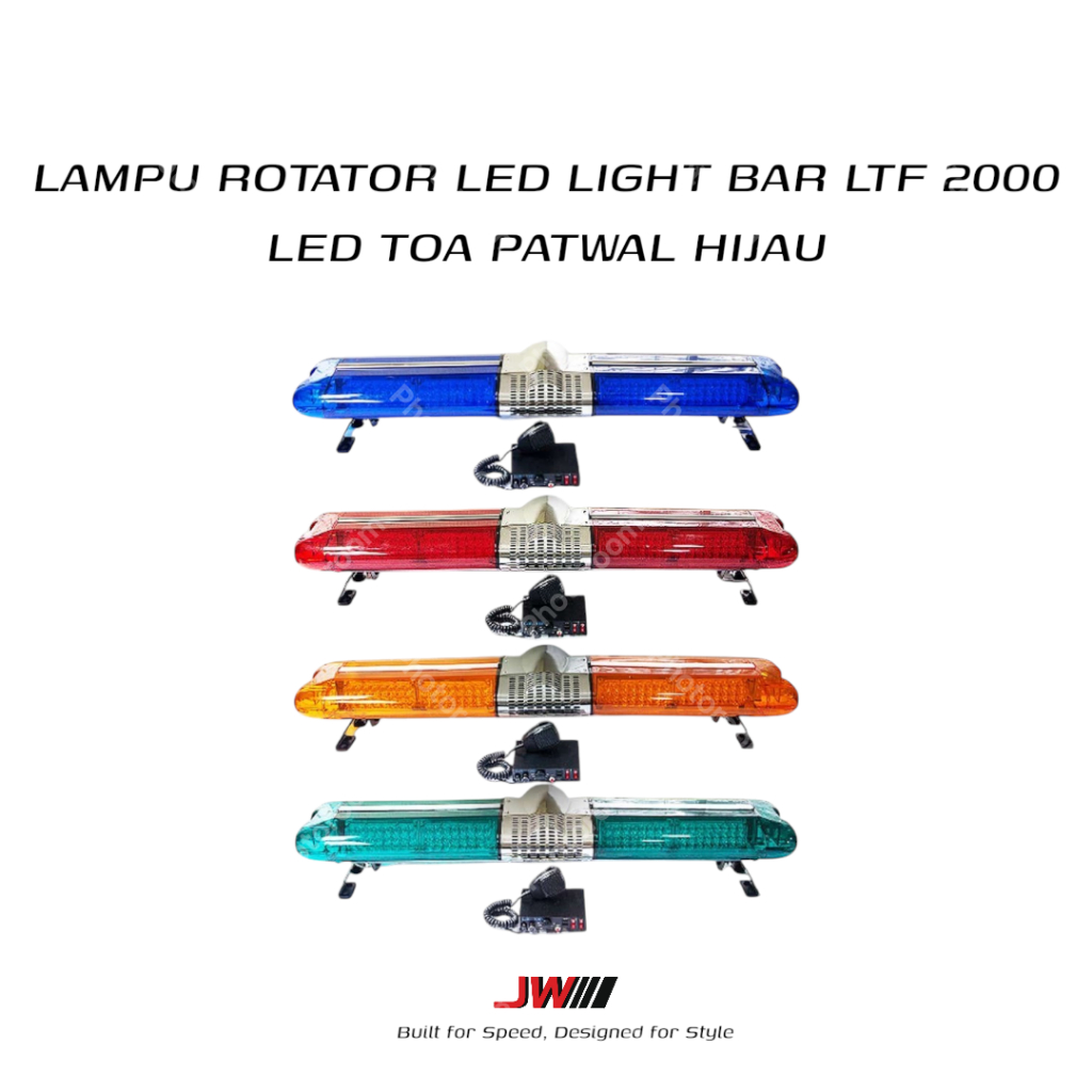 LAMPU ROTATOR LED LIGHT BAR LTF 2000 LED TOA PATWAL HIJAU