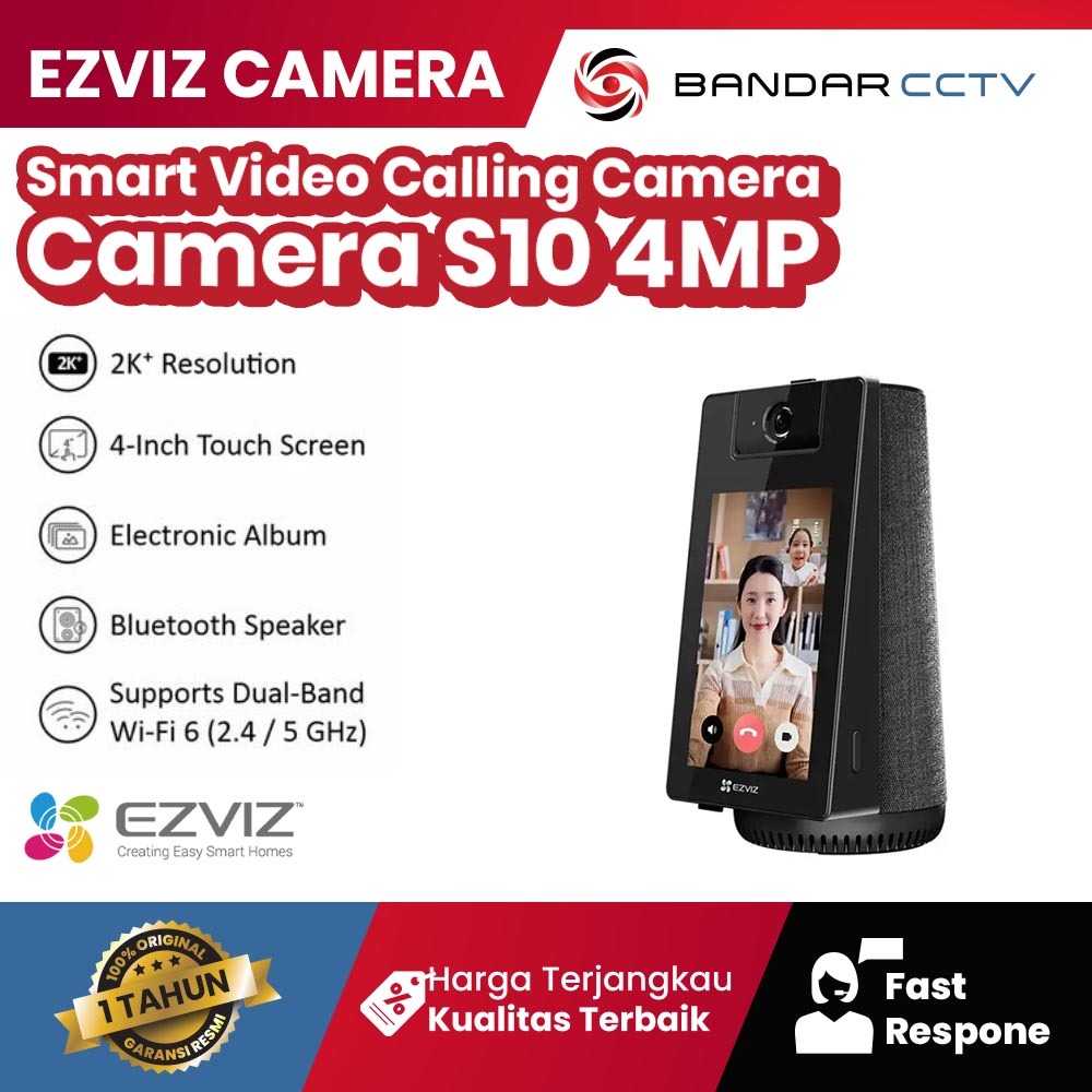 EZVIZ S10 4MP Smart Video Calling Camera 2K+