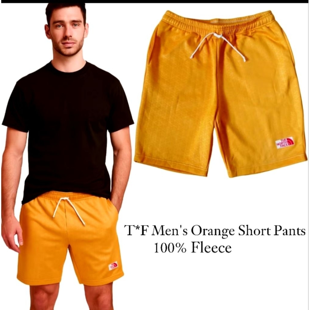 T*F Men's Orange shorts Pants/celana pendek pria branded/celana pendek terbaru